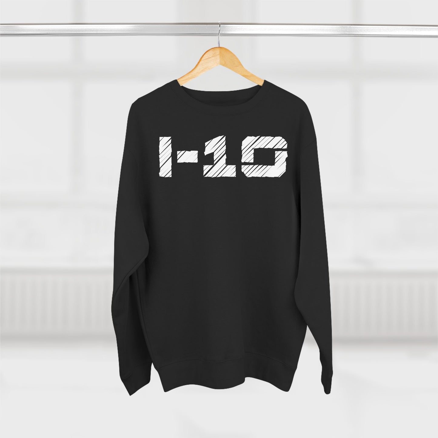 Adult I-10 Christian White Words Crewneck