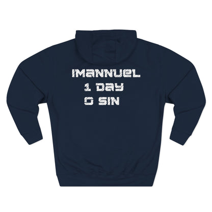 Adult I-10 Christian White Words Pullover Hoodie