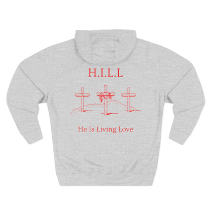 Hill Christian Red Words Hoodie