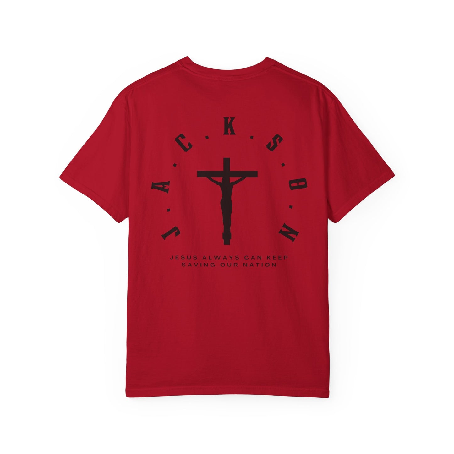 Adult Jackson Christian Black Letters & Cross Heavyweight
