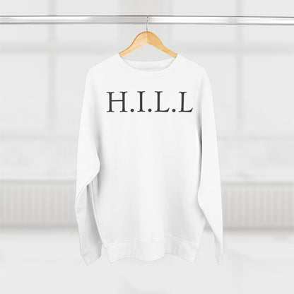 Adult Hill Christian Black Words Crewneck