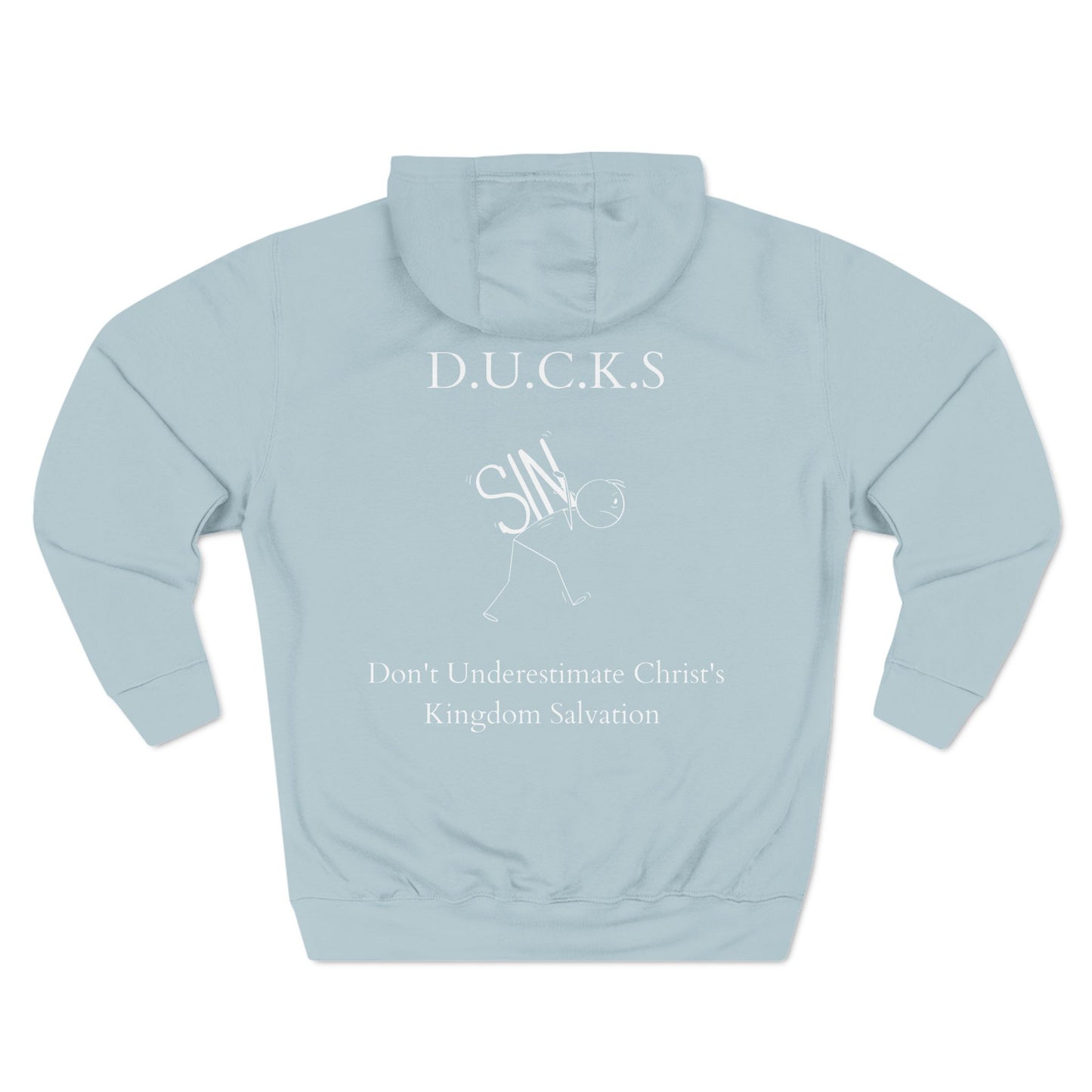 Ducks Christian White Words Hoodie