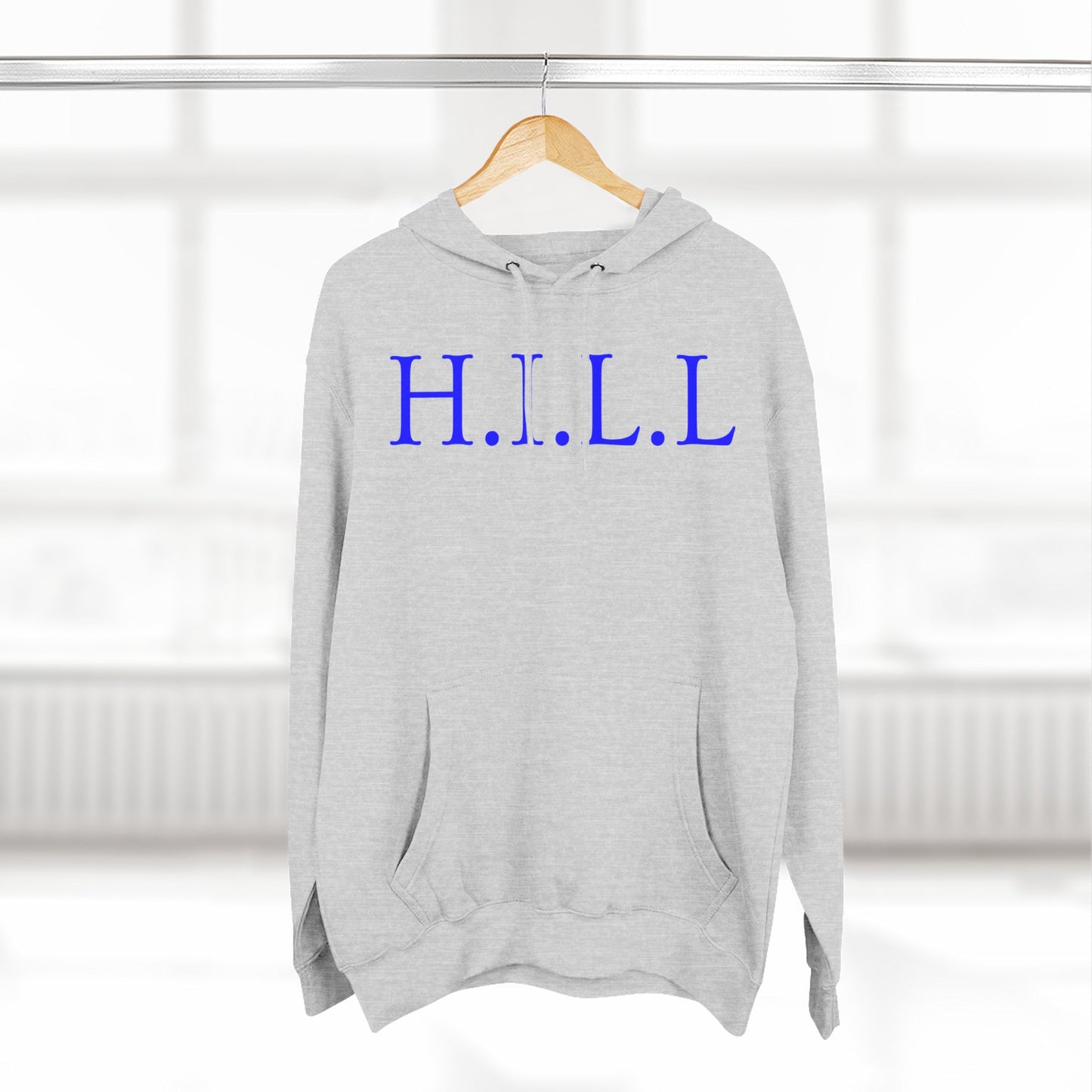 Hill Christian Blue Words Hoodie