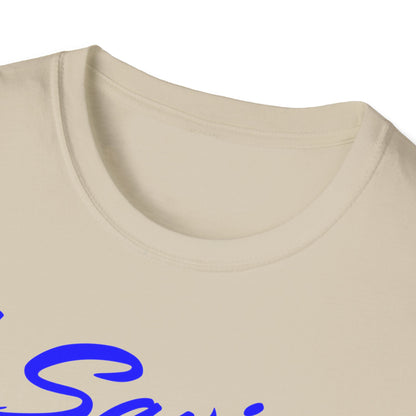 Adult 105 Christian Blue and White Letters