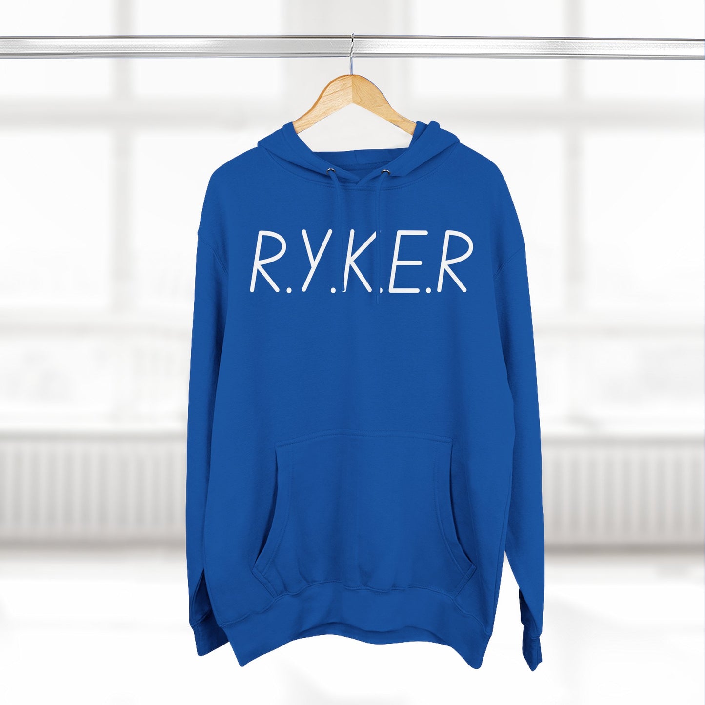 Adult RYKER Christian White Letters Pullover Hoodie
