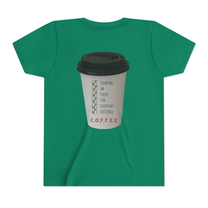 Youth Adult Coffee Christian White Letters & Image
