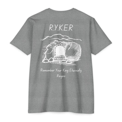 Adult RYKER Christian White Letters Premium Tee