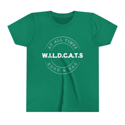 Youth Wildcats Christian White Letters & Picture