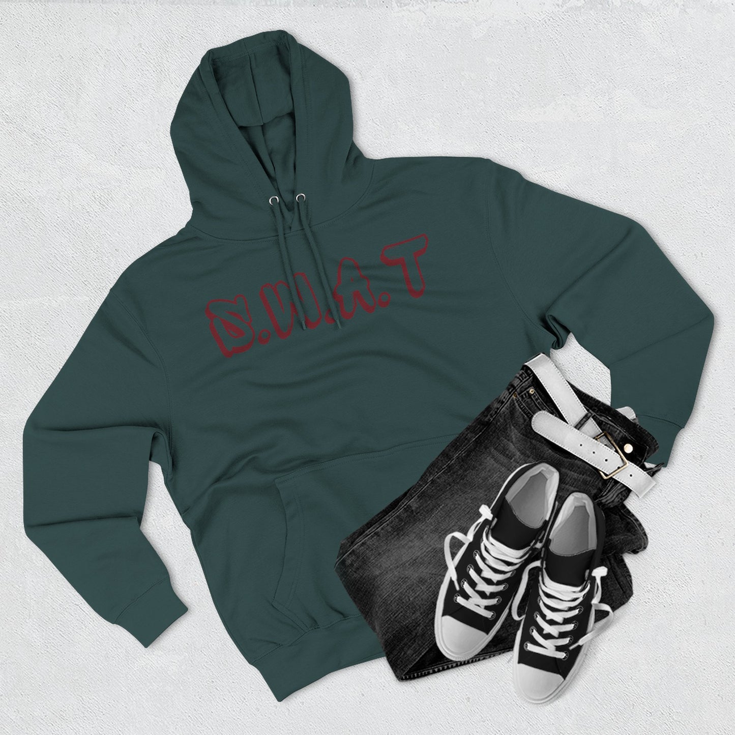 Swat Christian Marron Words Hoodie