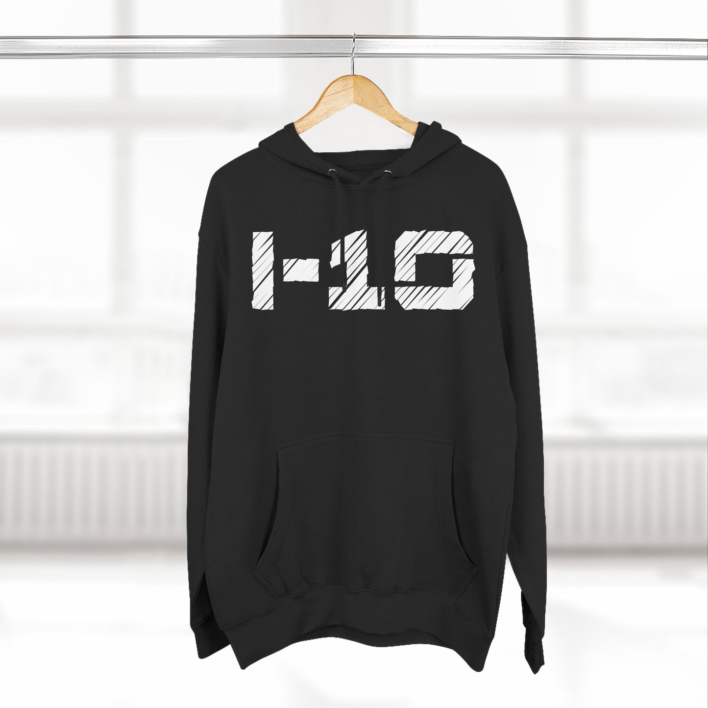 Adult I-10 Christian White Words Pullover Hoodie