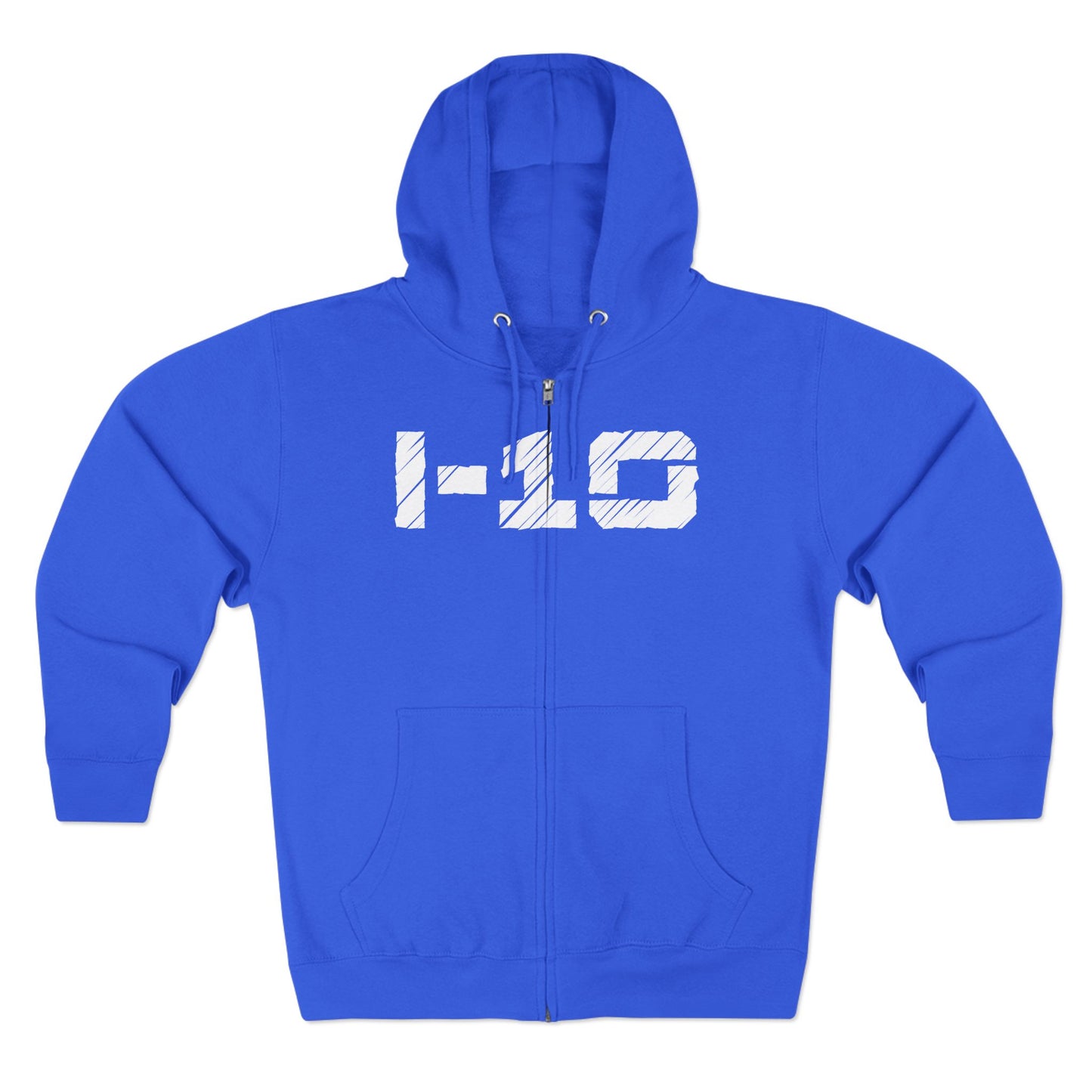 I-10 Christian White Words Hoodie Zipper