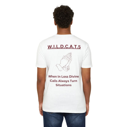 Wildcats Christian Marron Letters & Picture