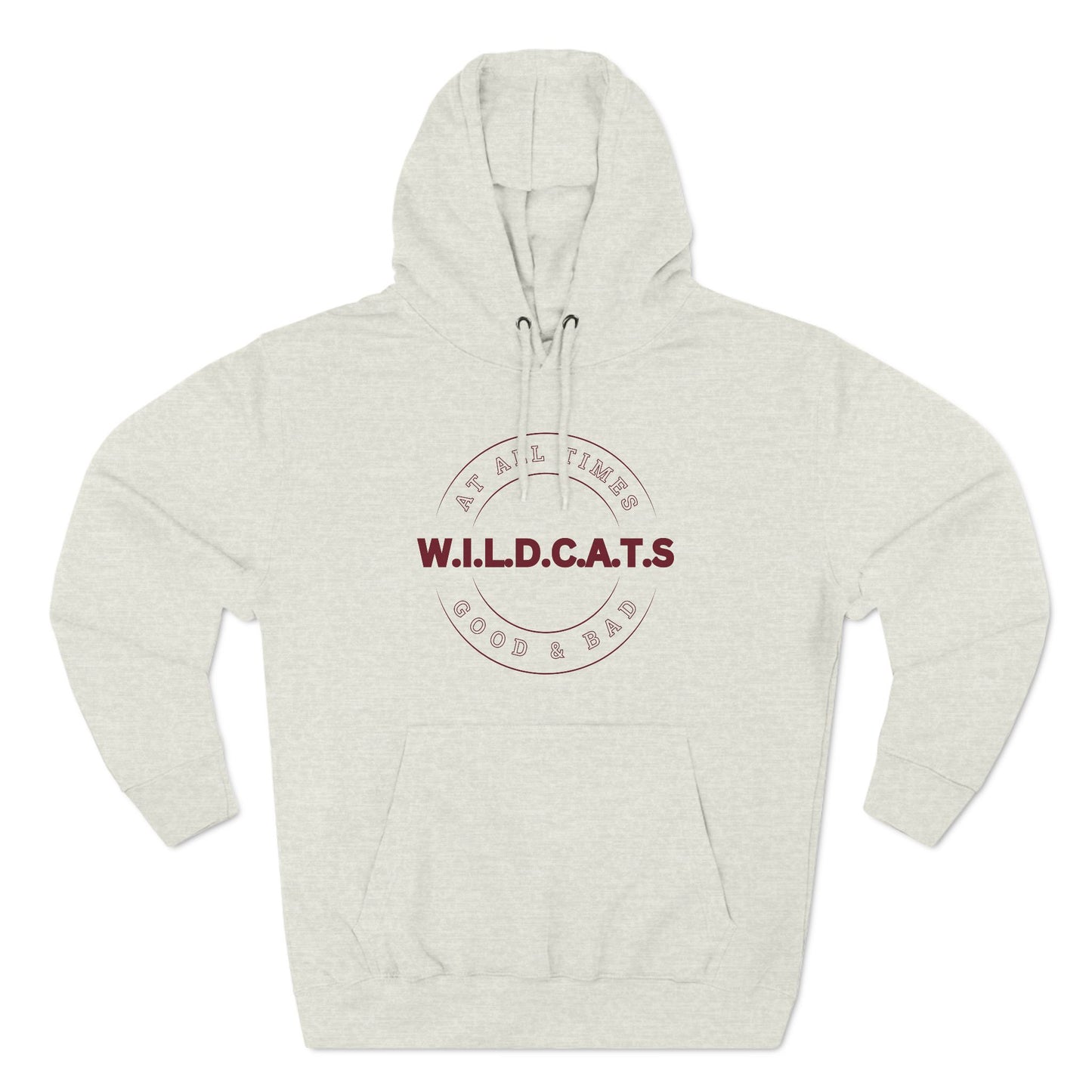 Wildcats Christian Marron Letters & Picture Hoodie
