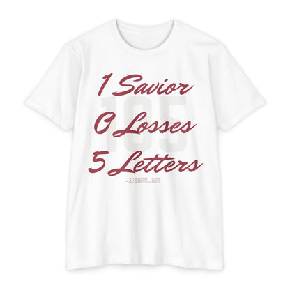 Adult 105 Christian Marron and White Letters Blended