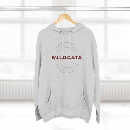Wildcats Christian Marron Letters & Picture Hoodie