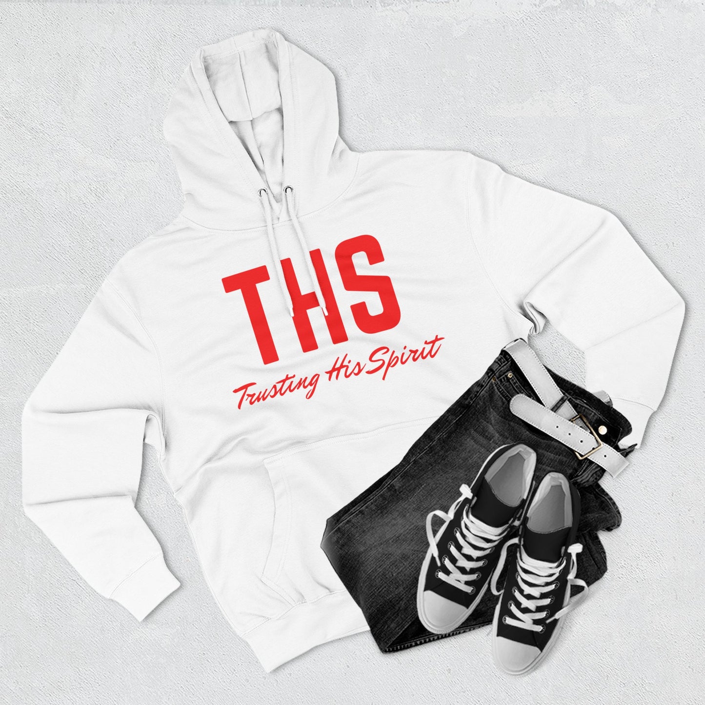 Adult THS Christian Red Letters Hoodie