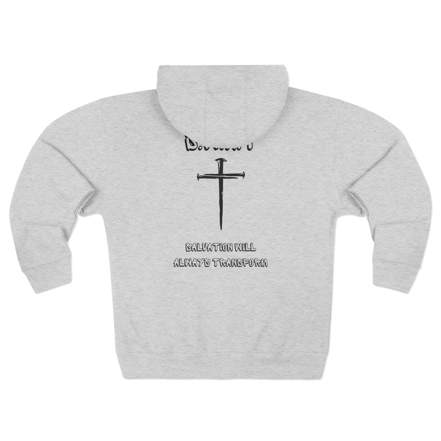 Adult Swat Christian Black Words Zipper Hoodie
