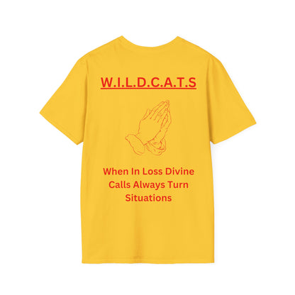 Wildcats Christian Red Letters & Picture