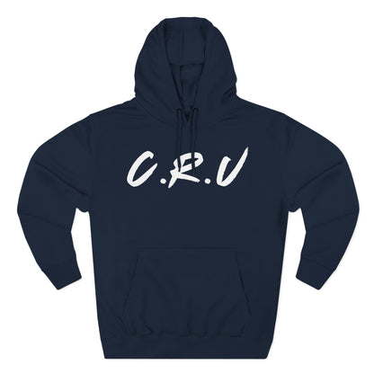 Adult Cru White Pullover Hoodie
