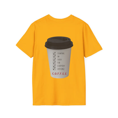 Adult Coffee Christian White Letters & Image