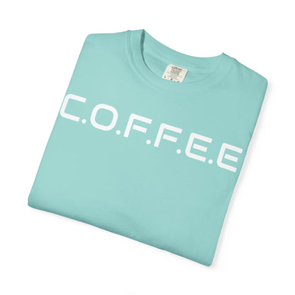 Adult Coffee Christian White Letters & Image