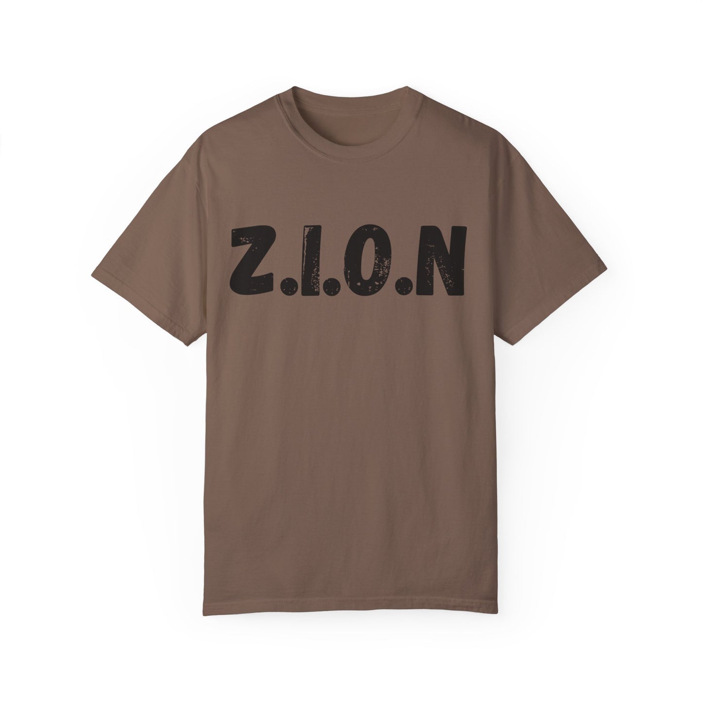 Adult Zion Black Words & Image