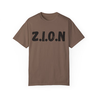 Adult Zion Black Words & Image