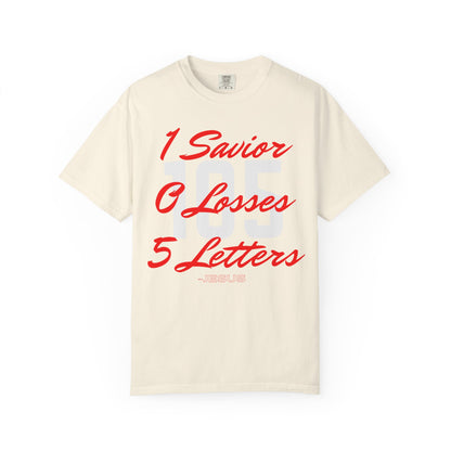 Adult 105 Christian Red and White Letters