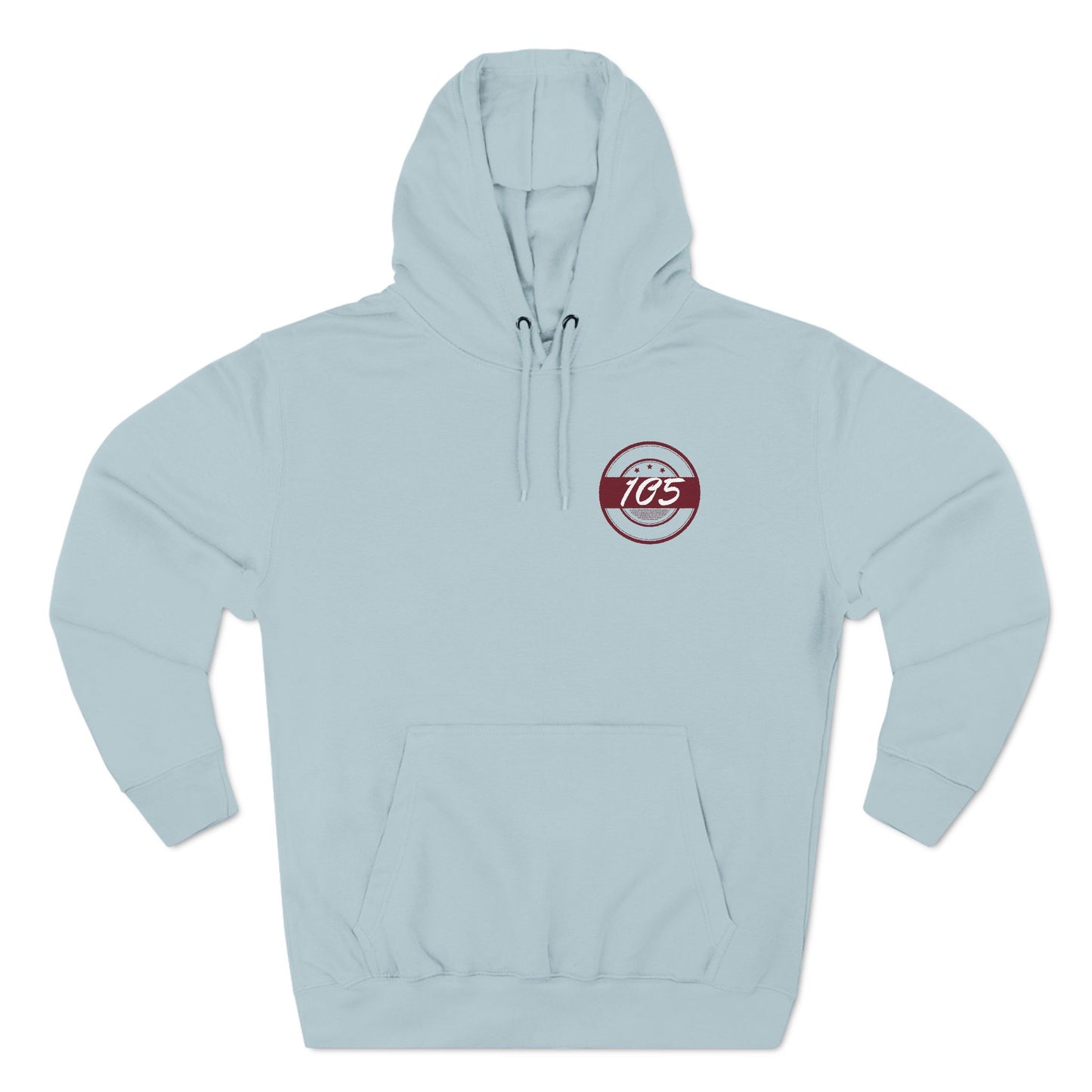 Adult 105 Christian Marron and White Letters Hoodie