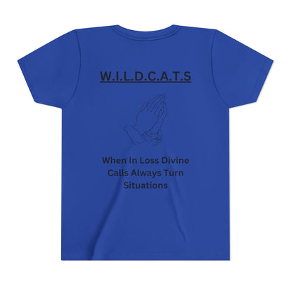 Youth Wildcats Christian Black Letters & Picture