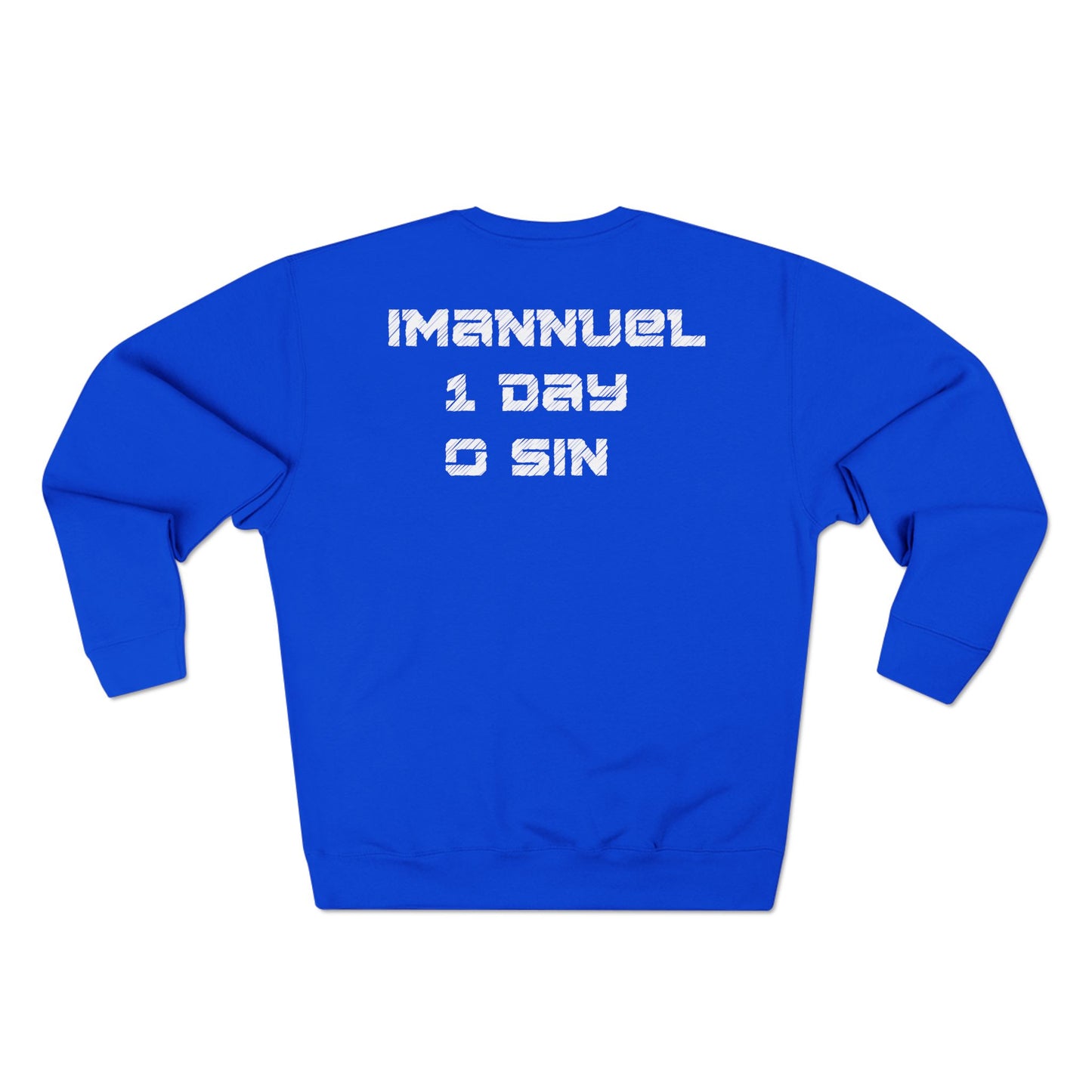 Adult I-10 Christian White Words Crewneck