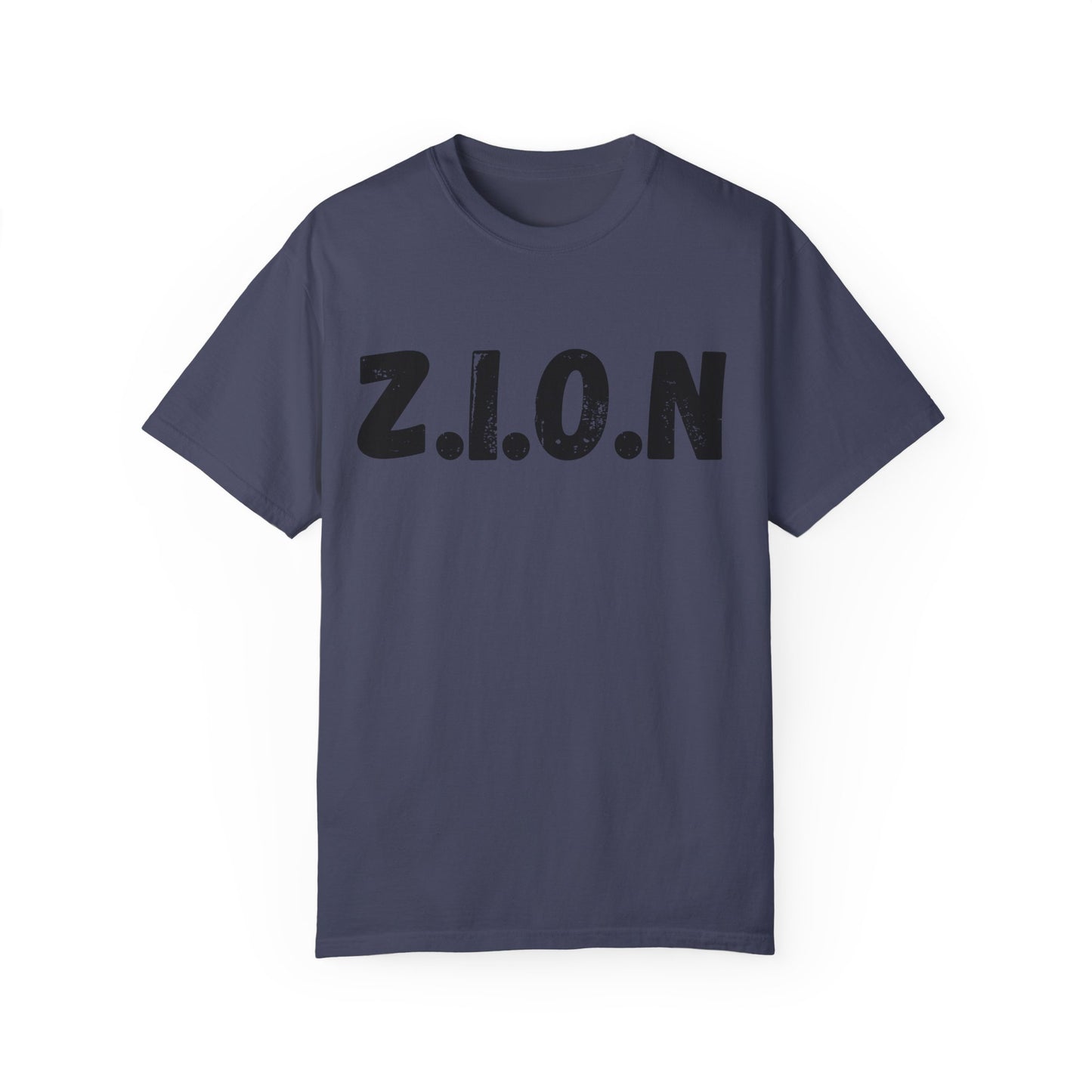 Adult Zion Black Words & Image