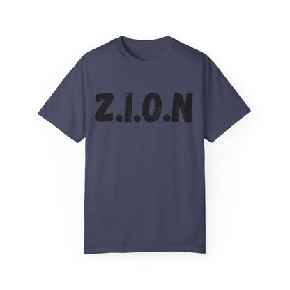 Adult Zion Black Words & Image