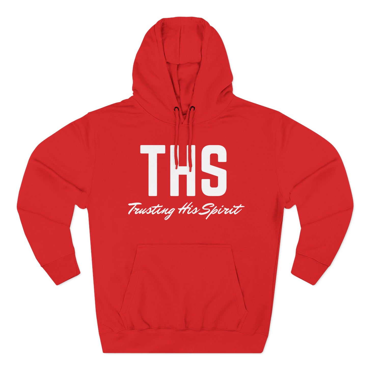 Adult THS Christian White Letters Hoodie
