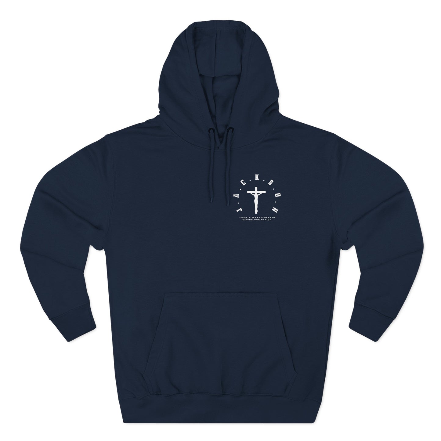 Adult Jackson White Pullover Hoodie