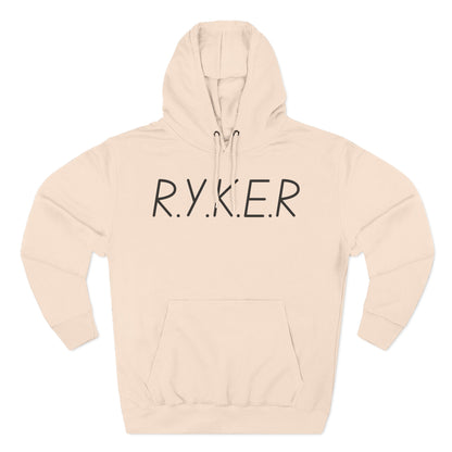 RYKER Christian Black Letters Hoodie