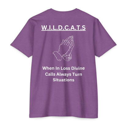 Wildcats Christian White Letters & Picture