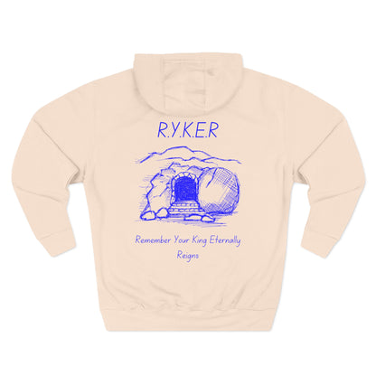 RYKER Christian Blue Letters Hoodie