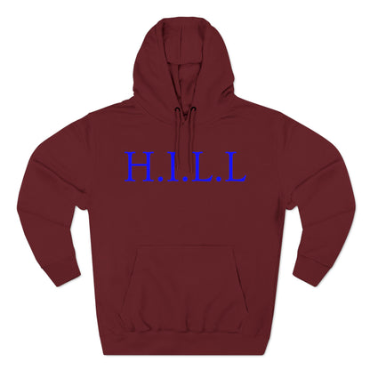 Hill Christian Blue Words Hoodie