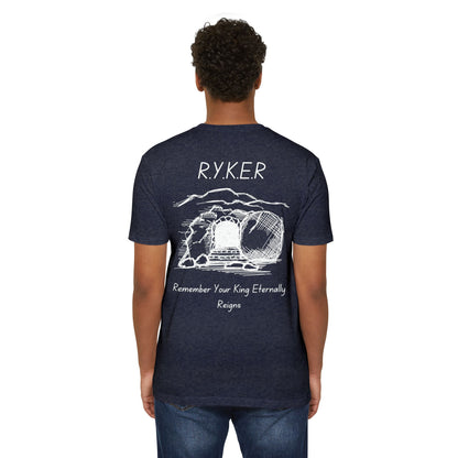 Adult RYKER Christian White Letters Premium Tee