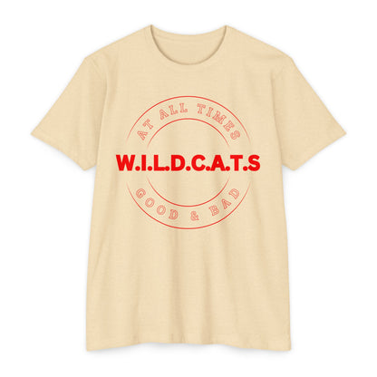 Wildcats Christian Red Letters & Picture