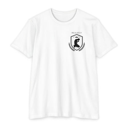 Adult Heights Christian Black Letters & Image Premium Tee