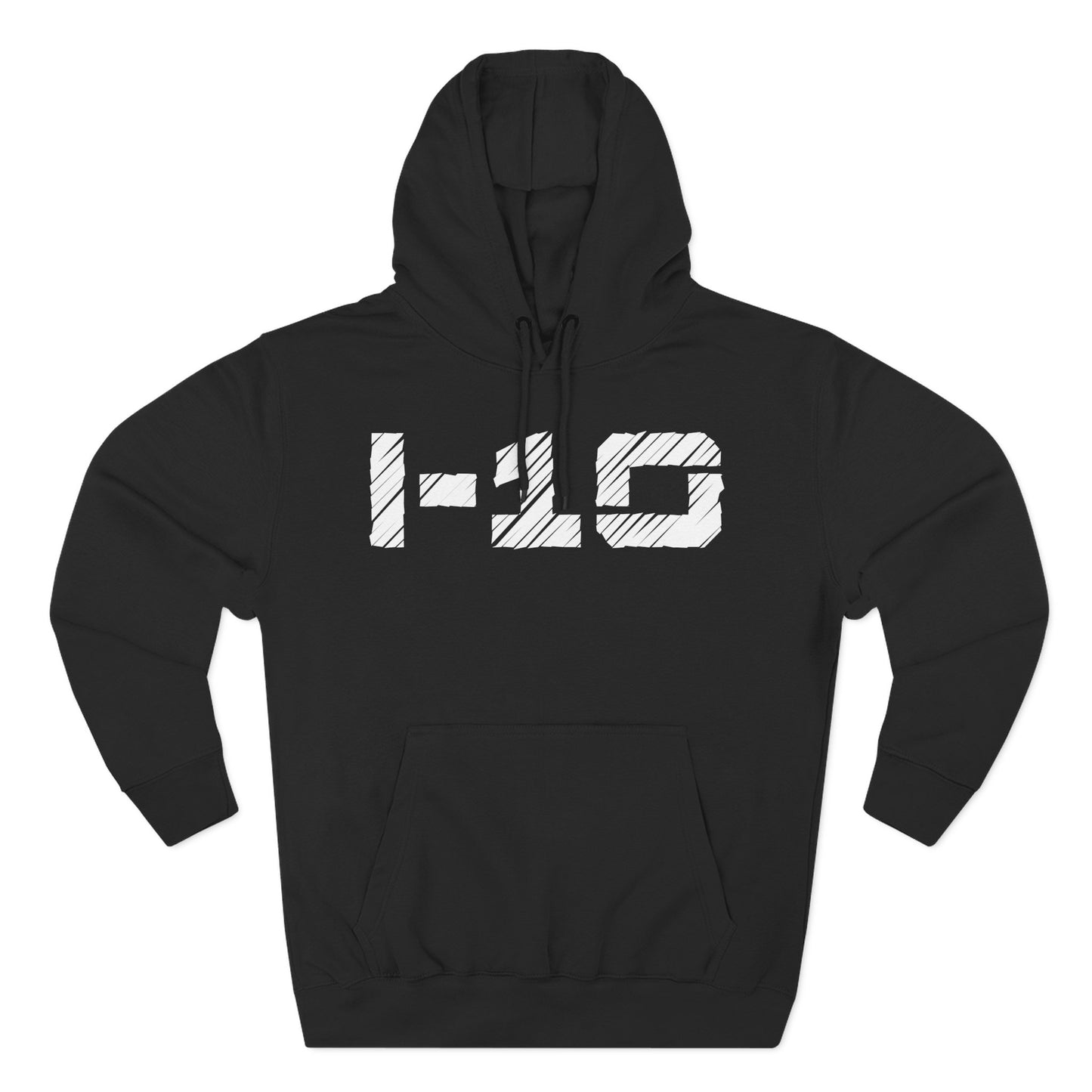 Adult I-10 Christian White Words Pullover Hoodie