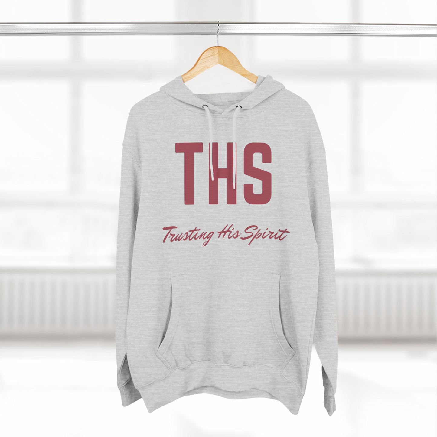 Adult THS Christian Marron Letters Hoodie