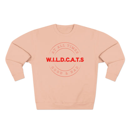 Wildcats Christian Red Letters & Picture Crewneck