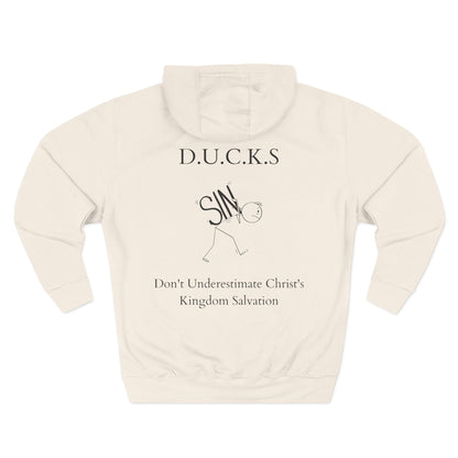 Ducks Christian Black Words Hoodie