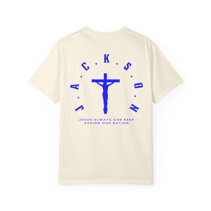 Jackson Believing Christian Blue Letters & Cross