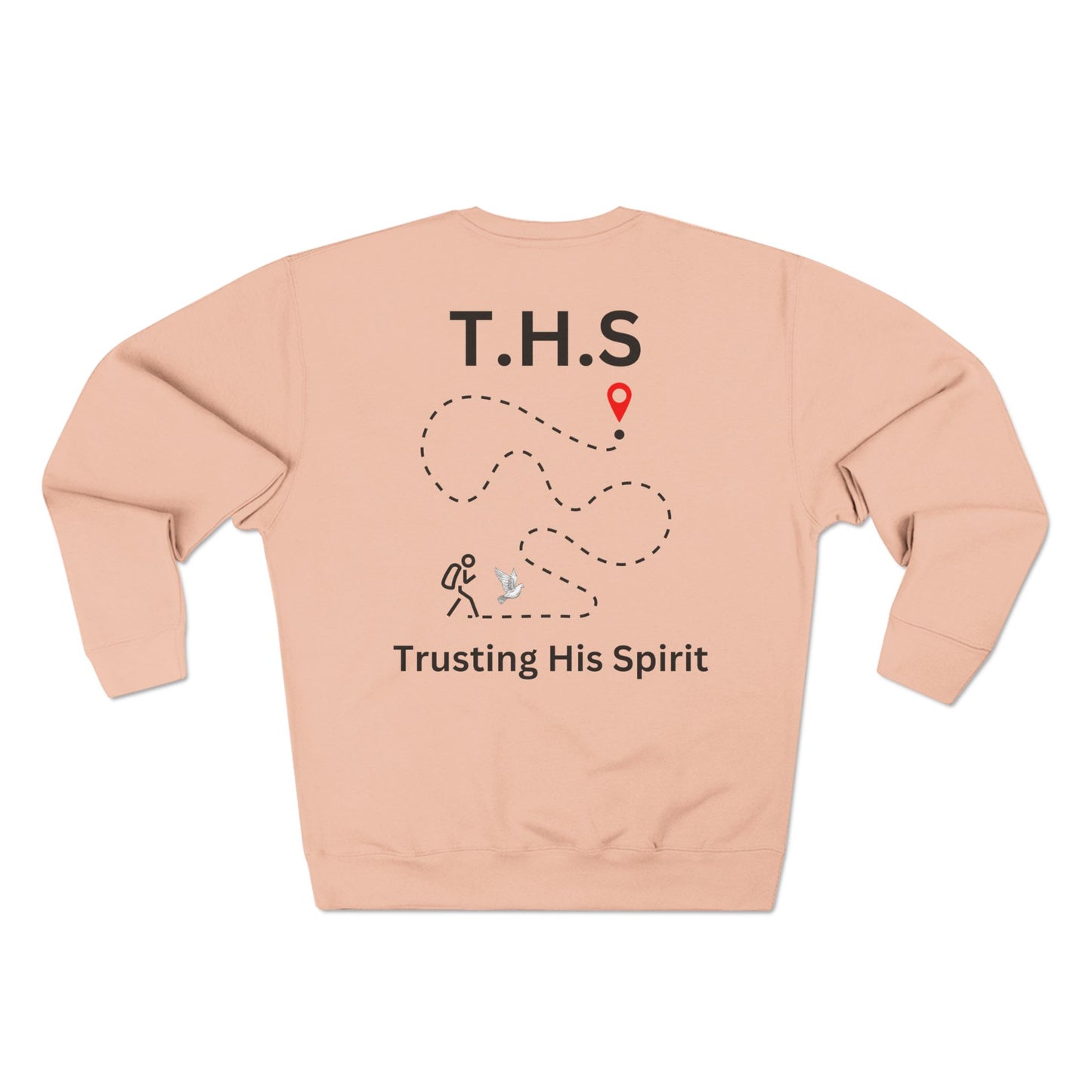 Adult T.H.S Trusting His Spirit Specialty Hoodie Black Letters