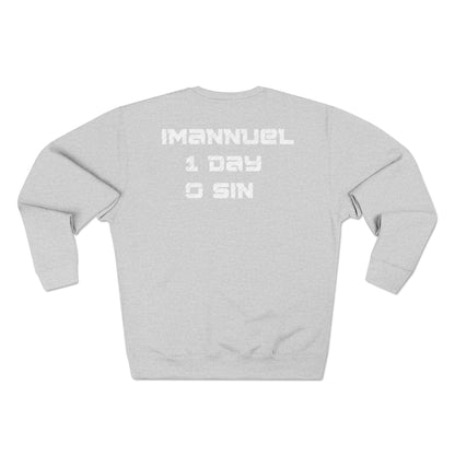 Adult I-10 Christian White Words Crewneck