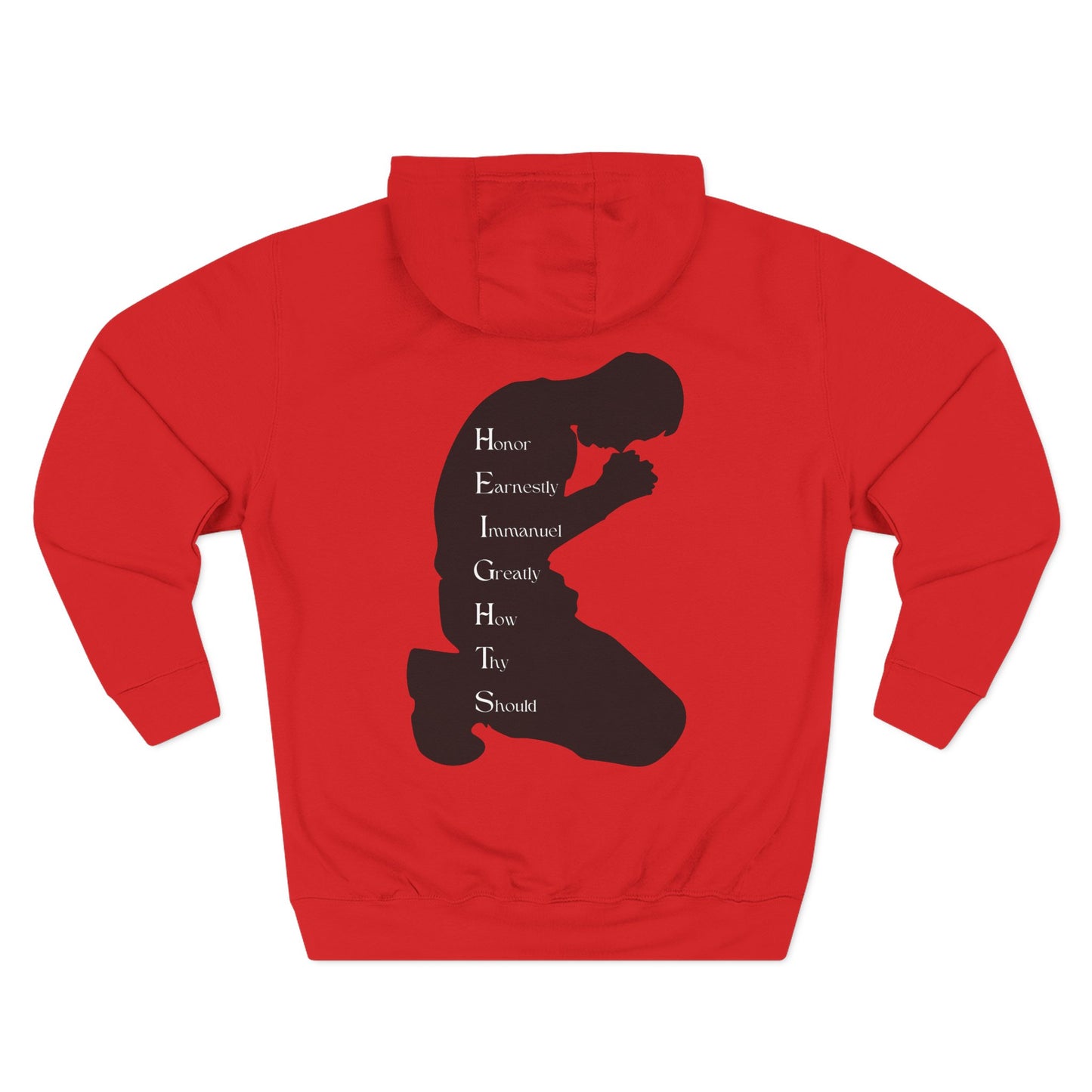 Adult Heights Black Pullover Hoodie